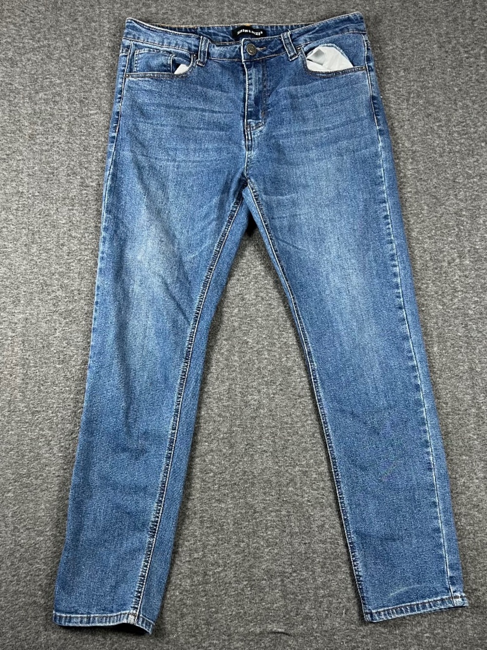 Jackson & Driggs Straight Leg Skinny Jeans Men's 34x32 Blue Wash Stretch M99877